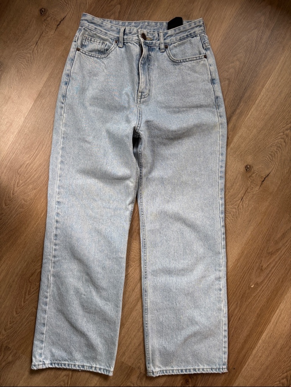 AEER High-Rise Light Blue Wide-Leg Women's Jeans